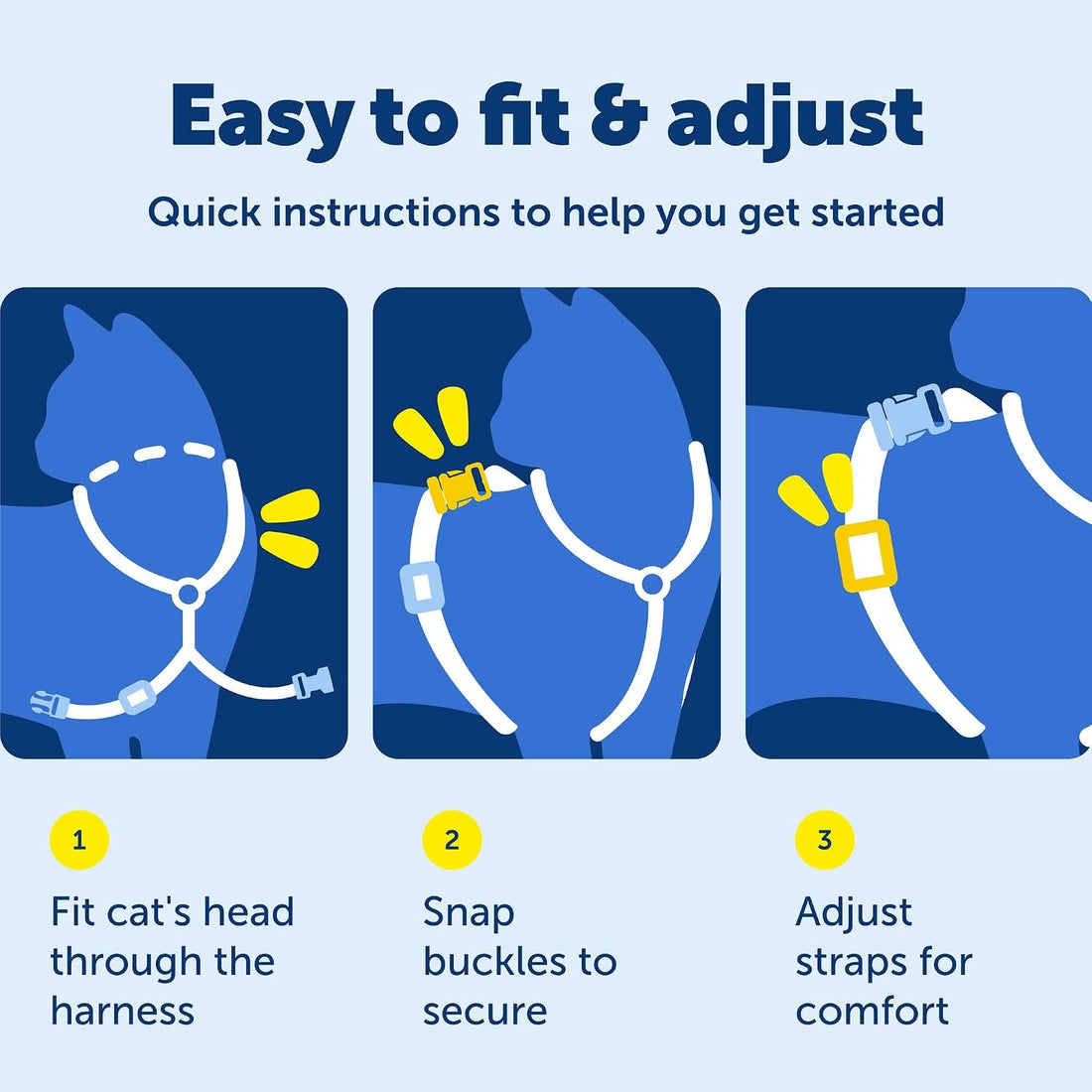 PetSafe Come with Me Kitty Harness and Bungee Leash Adjustable