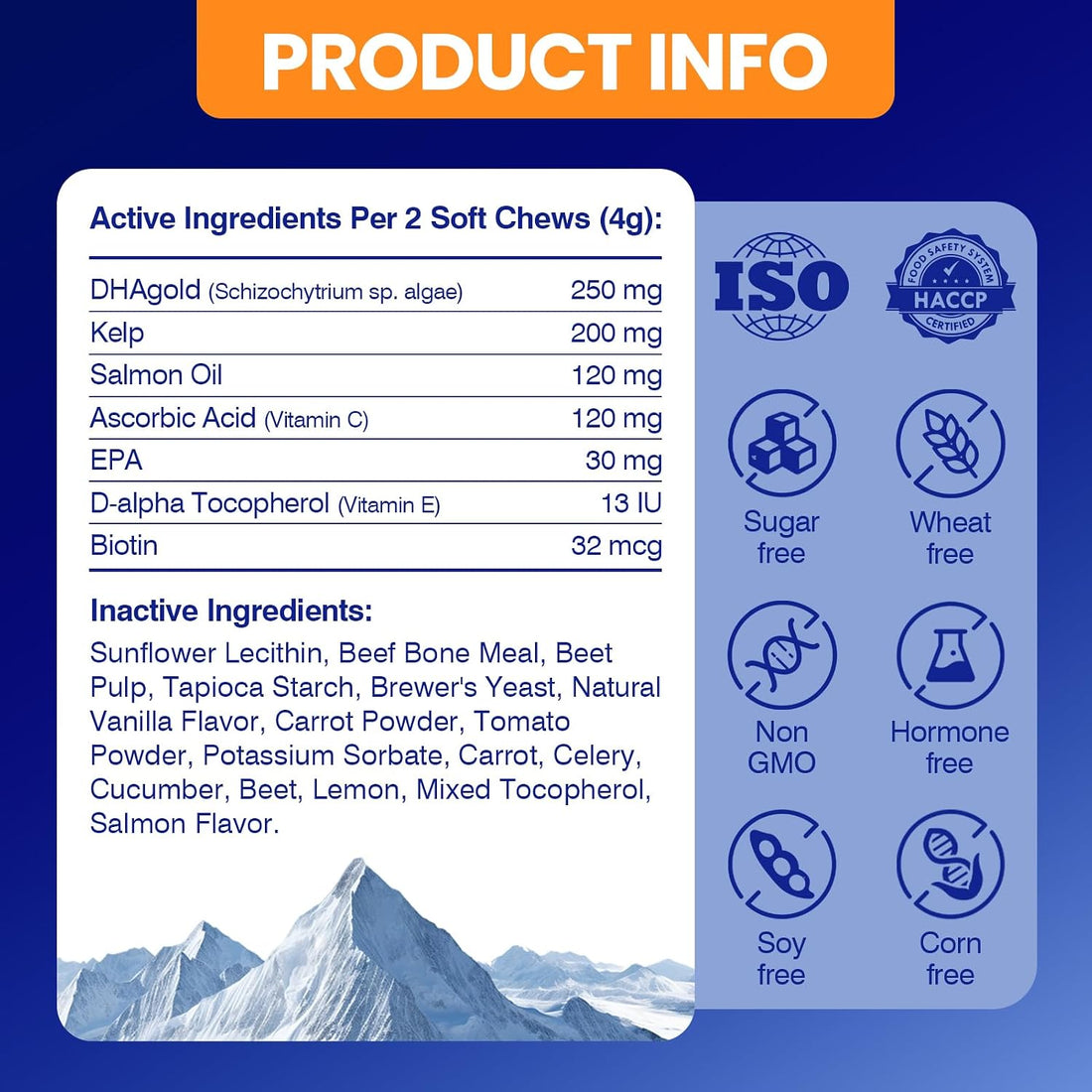 Omega 3 Skin and Coat Supplement for Dogs 200 Chews Dog Fish Oil