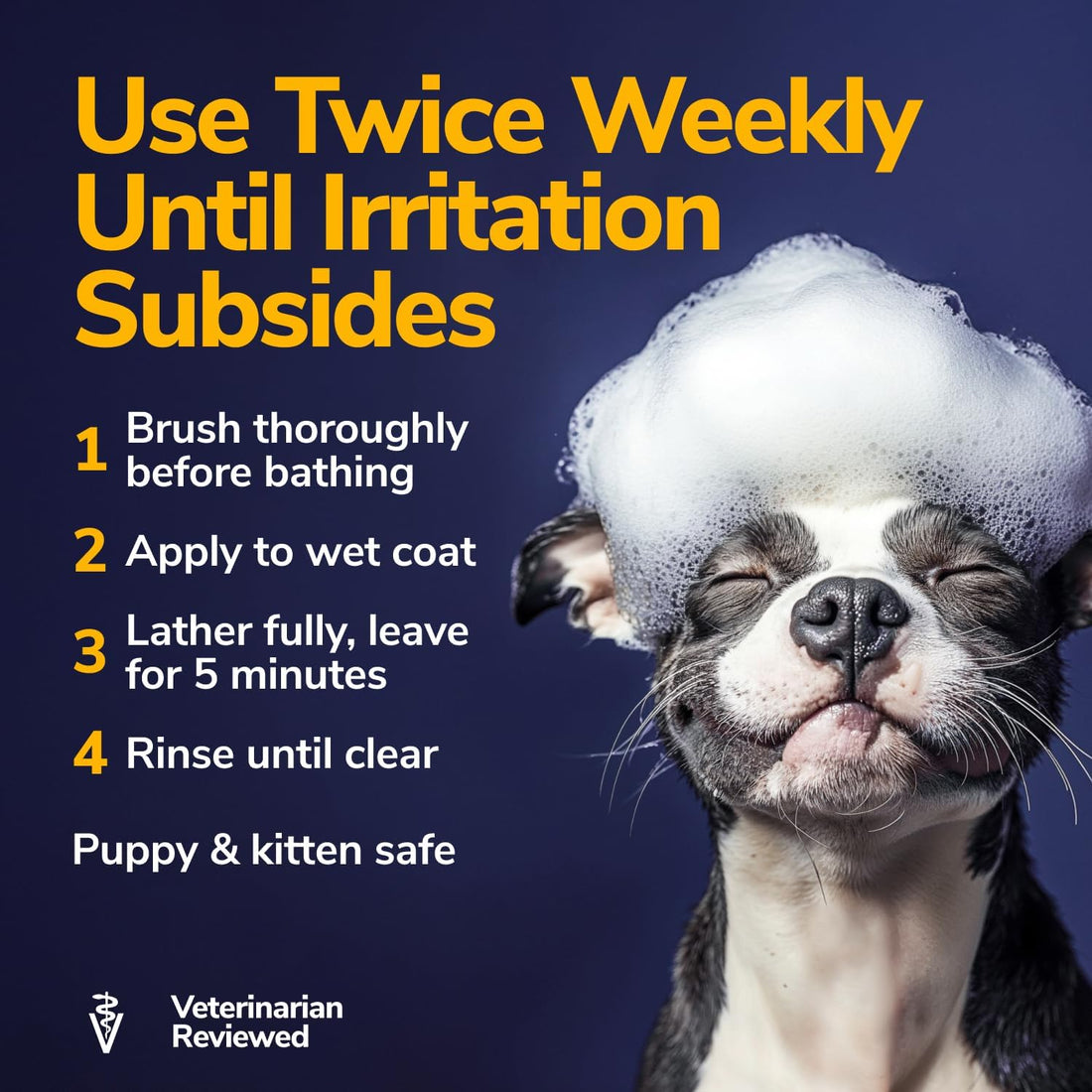 Miracle Vet Medicated Dog Shampoo for Itchy Skin Relief