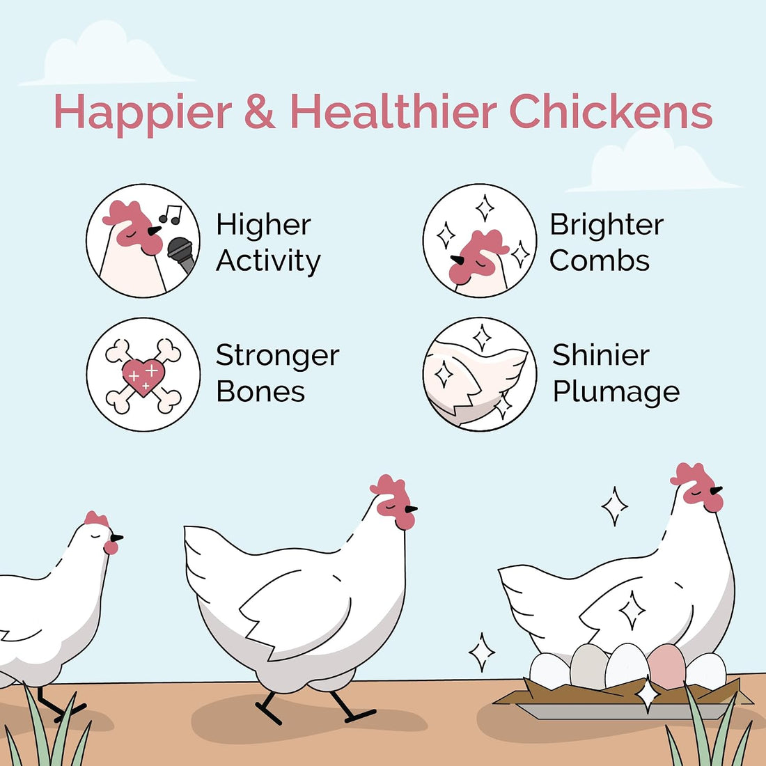 Mile Four Chicken Grit for Layer & Grower Chickens Age 8-20+ Weeks