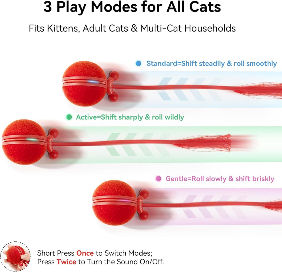 Cheerble Interactive Cat Toy Ball
