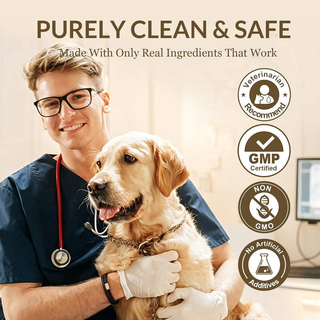 NATURE TARGET Turkey Tail Mushroom for Dogs, 11 in 1 Immune Chews