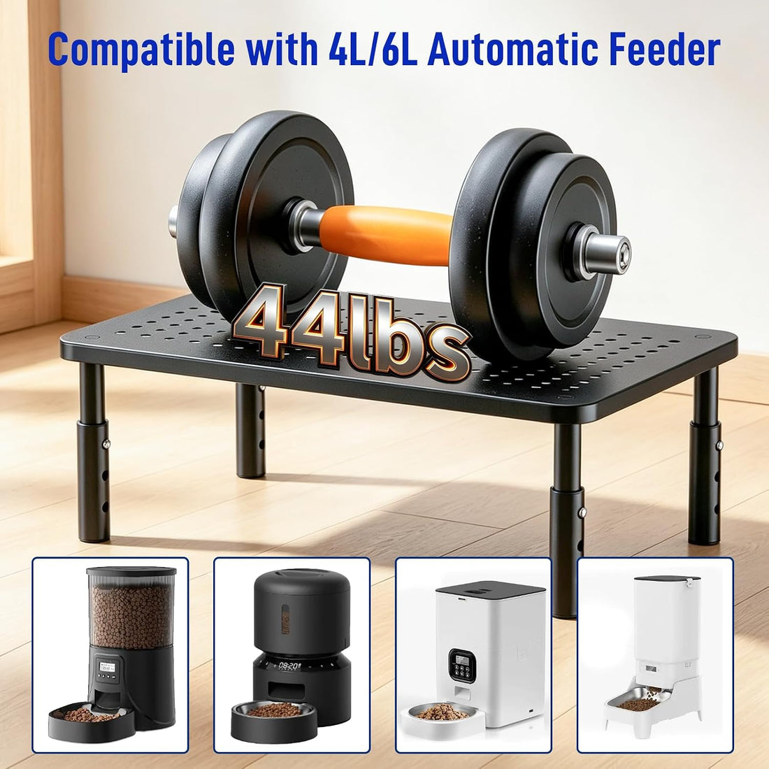 Automatic Cat Feeder Stand, Elevated Cat Food Stand & Bowl Riser