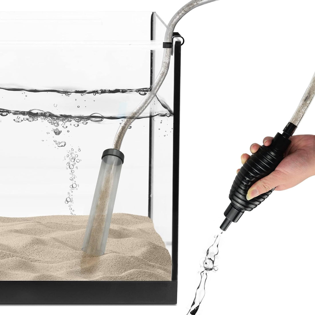 SunGrow Aquarium Fish Tank Gravel Cleaner Vacuum