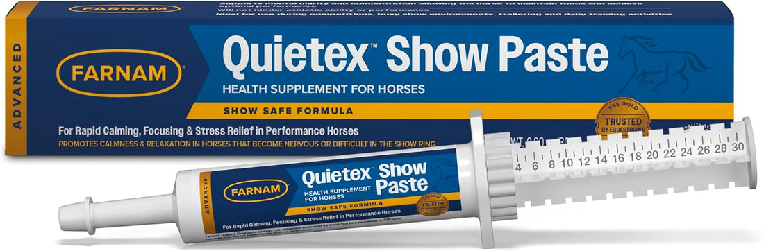 Farnam Quietex Show Calming & Focusing Paste for Horses, 30 cc Syringe