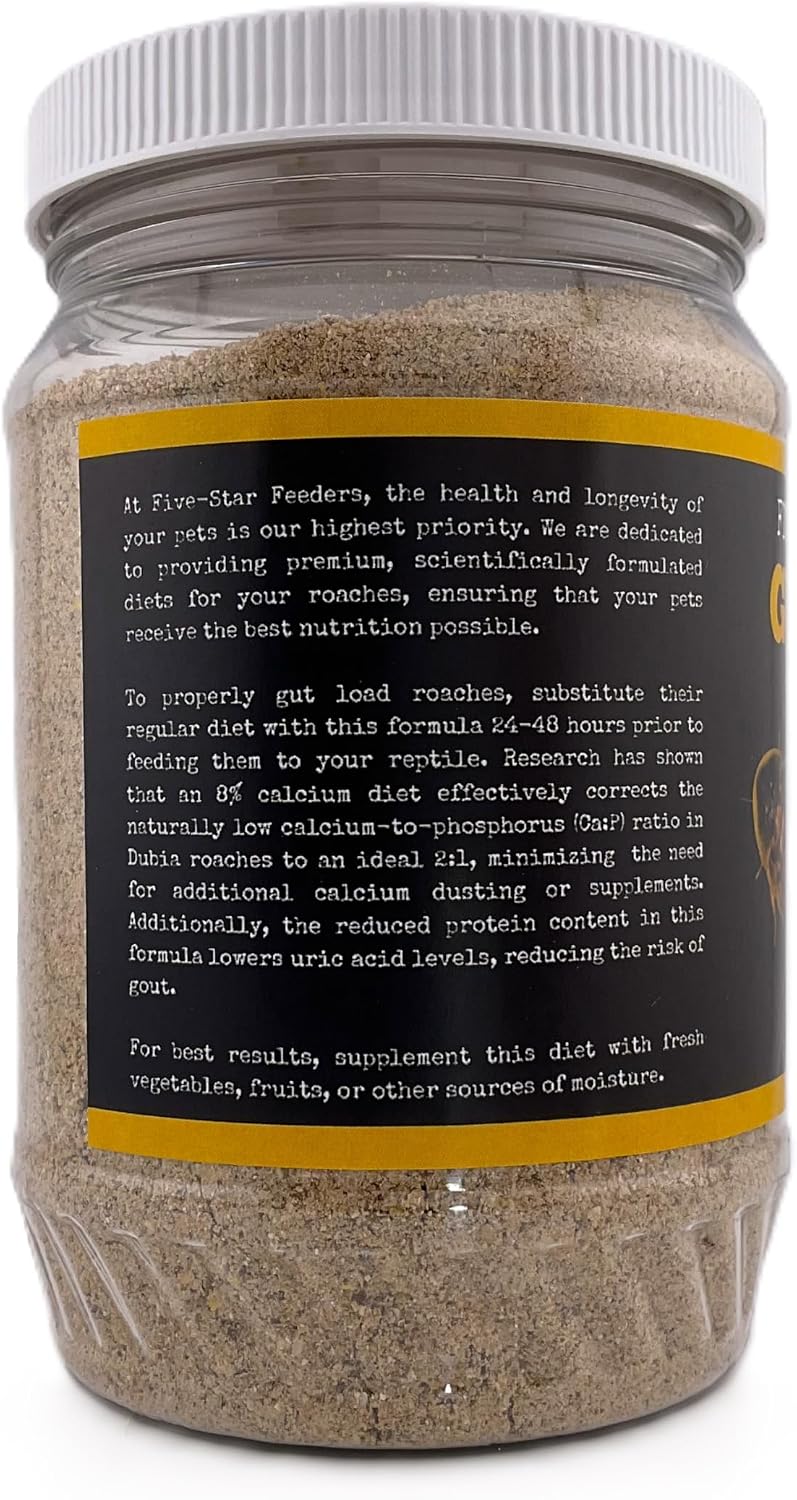 Roach Gutload Formula – Nutrient-Rich Pre-Feeding Diet for Dubia