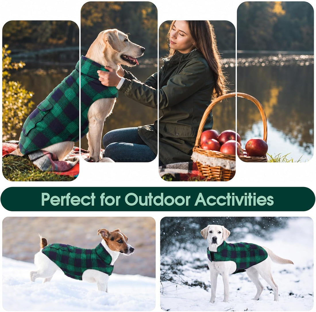 Kuoser Dog Winter Coat, Reversible Dog Jacket