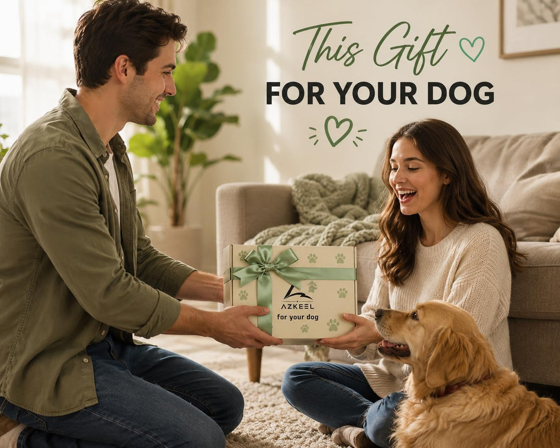 Dog Gift Set 5-Piece - New Puppy Essentials Kit, Chew Toy & Feeder