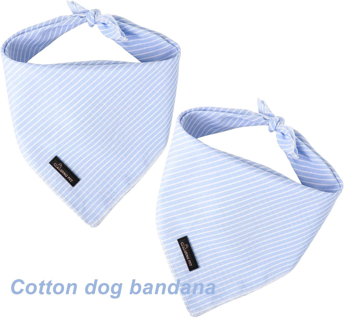 ARING PET Summer Dog Bandana-Cute Blue Dog Bandanas