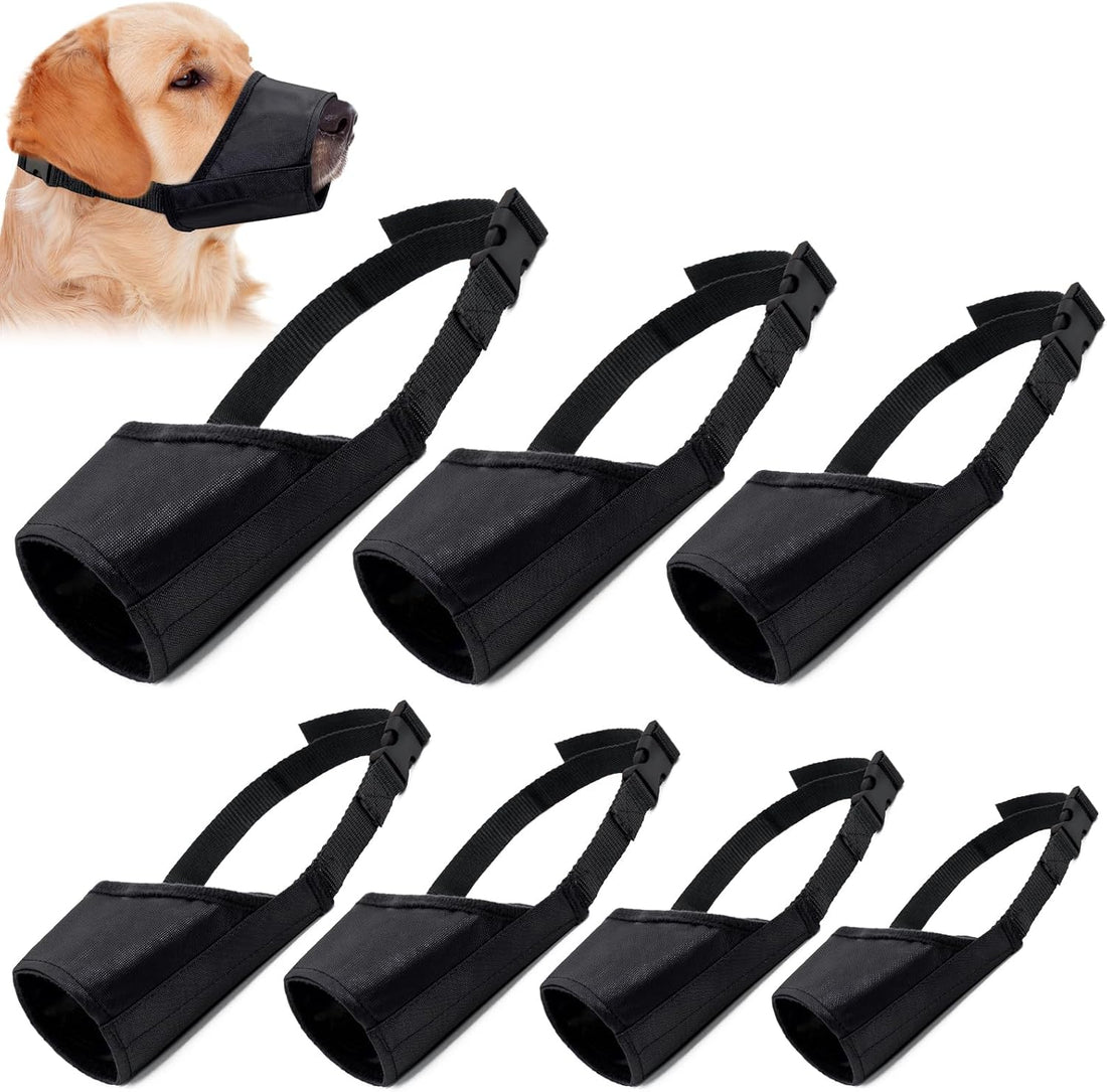 Coppthinktu Dog Muzzle Suit 7PCS Muzzles for Biting Dog Mouth Cover
