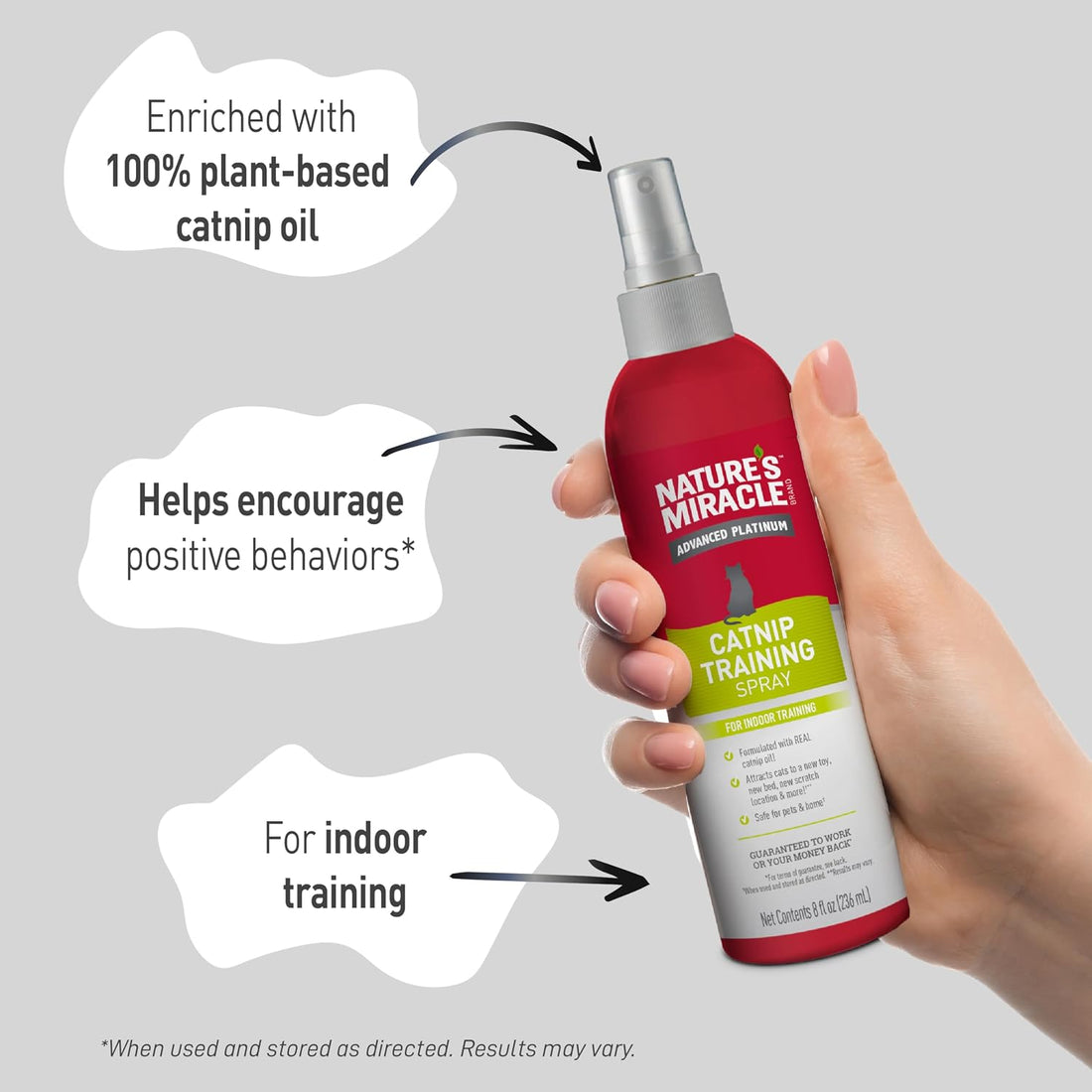 Nature's Miracle Advanced Catnip Training Spray for Indoor Training