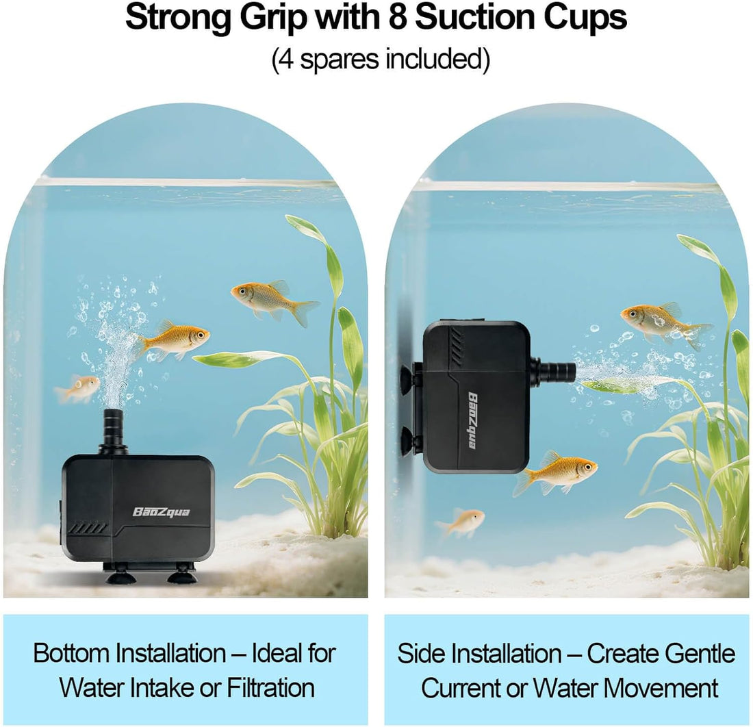 320GPH Submersible Water Pump, Fountain Pump for Aquarium & Pond