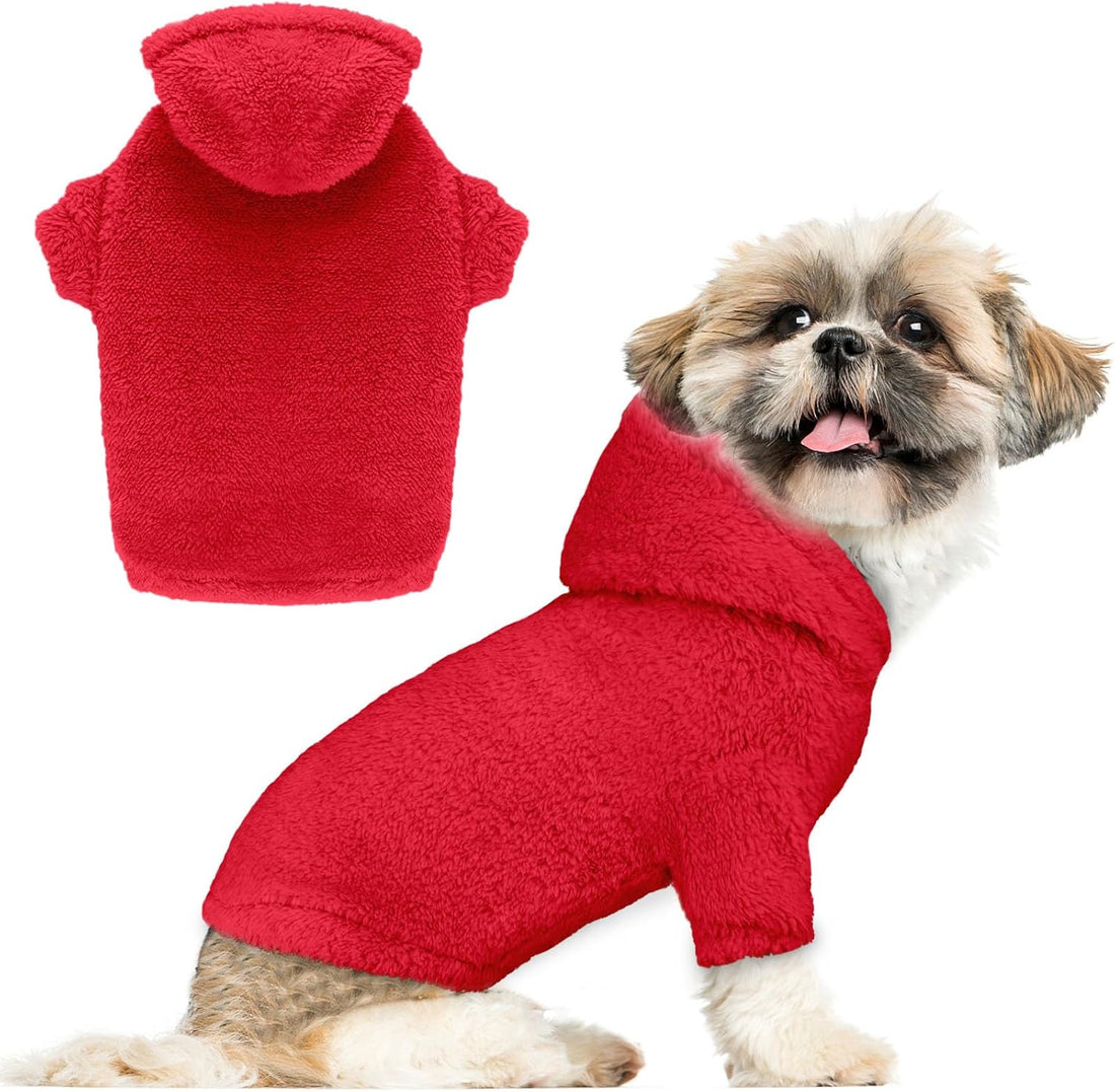 Fuzzy Dog Sweaters for Large Dogs Pet Hoodie Clothes Warm Soft Pet