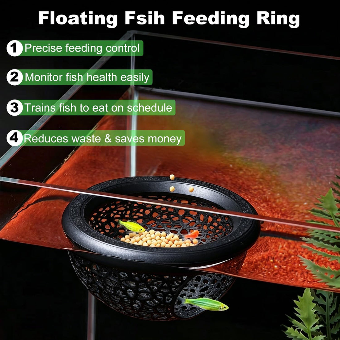Floating Betta Hammock and Feeding Ring, Aquarium Beta Hideout, Cave