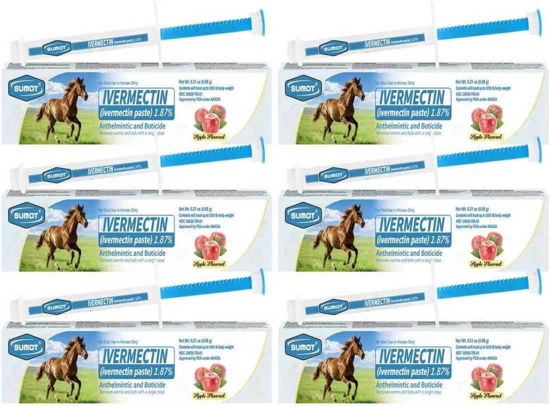 12 Pack Ivermectin Horse Paste 1.87%
