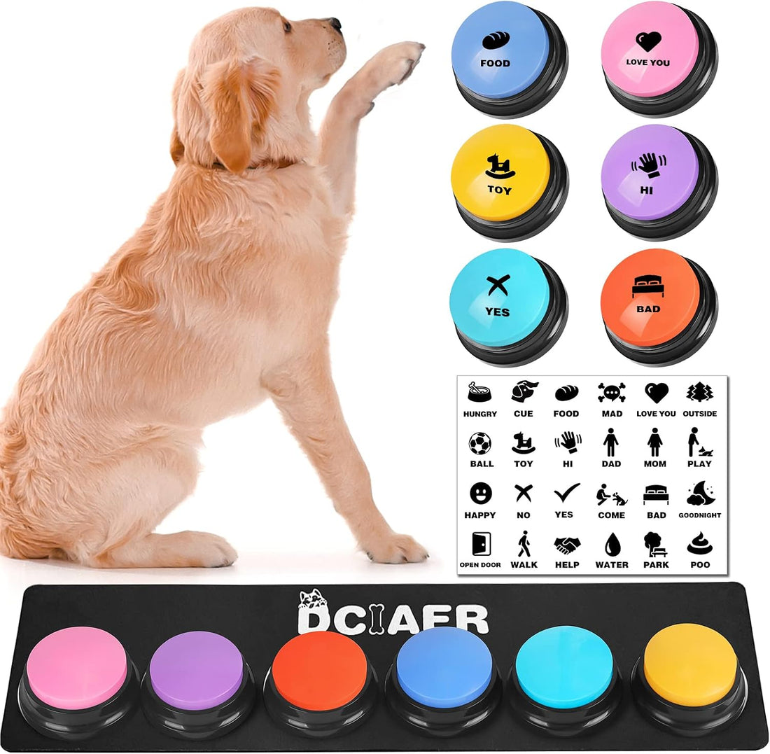 Dog Buttons for Communication,Talking Buttons for Dogs,8 Recordable