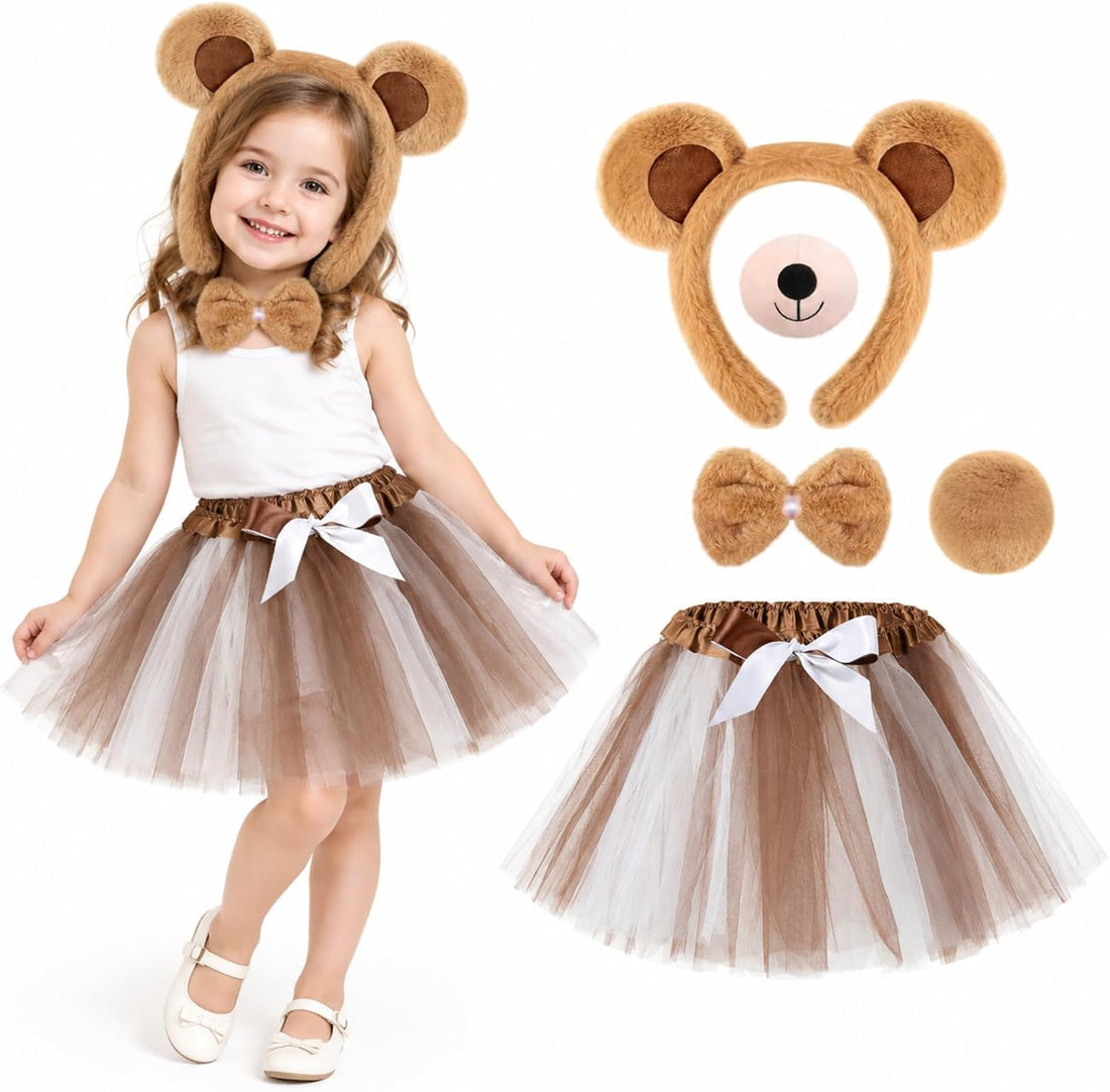Zhanmai 5 Pcs Carnival Animal Costume Kid Bear Puppy Dog Pup Kangaroo
