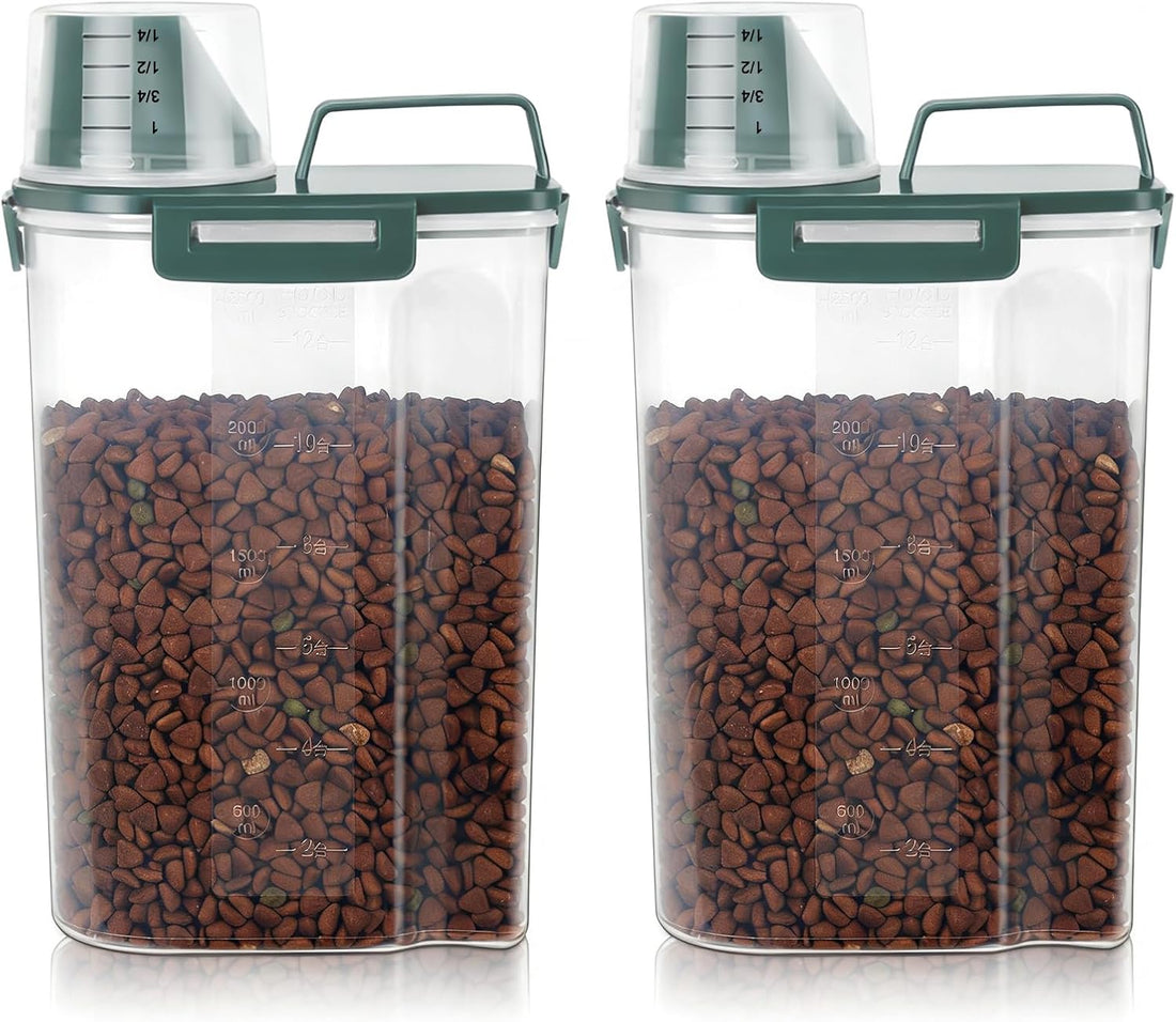 3-5Lbs Airtight Small Dog Cat Pet Food Storage Container