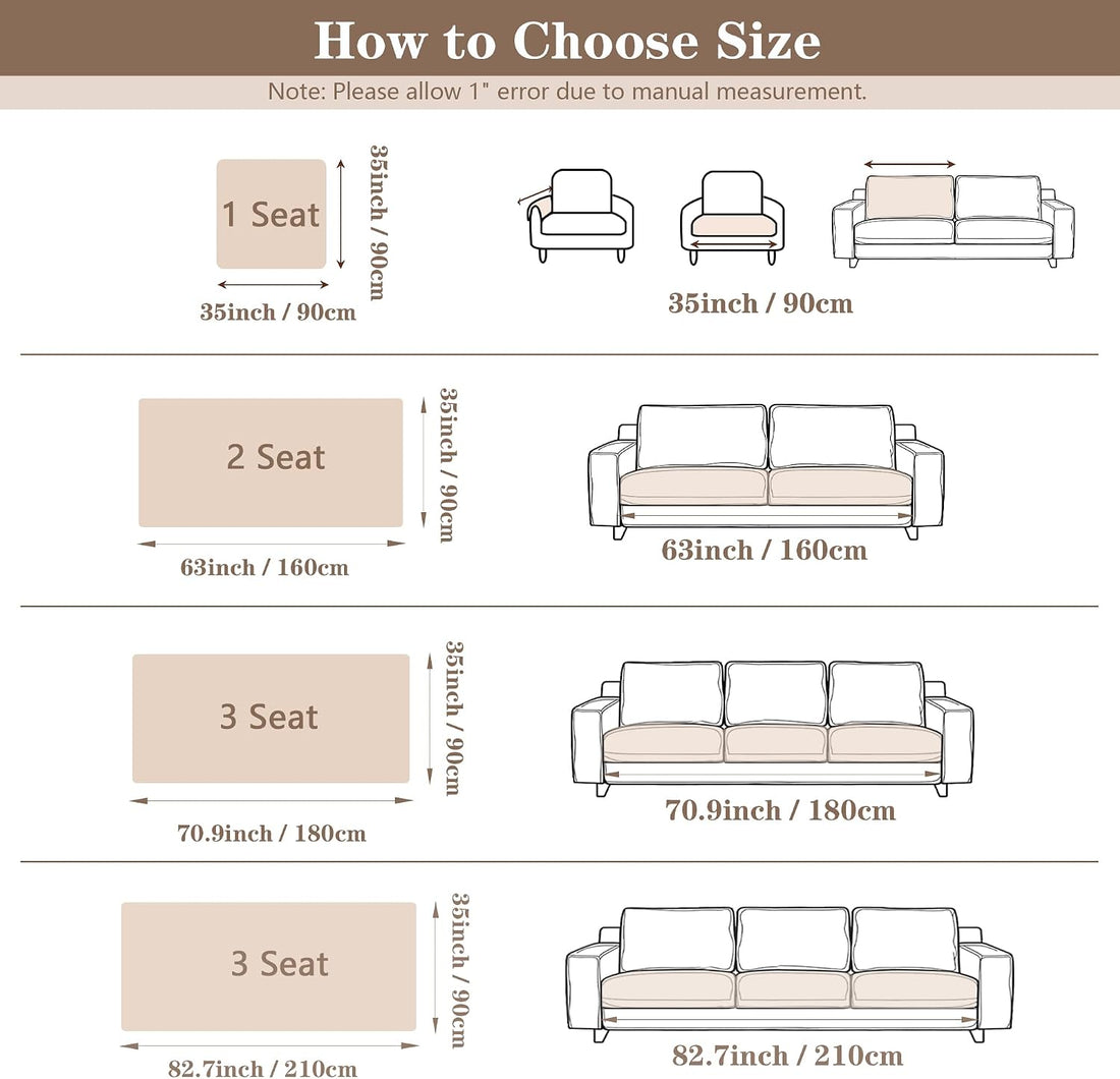 MYSKY HOME Waterproof Couch Covers for Dogs Washable, Chocolate