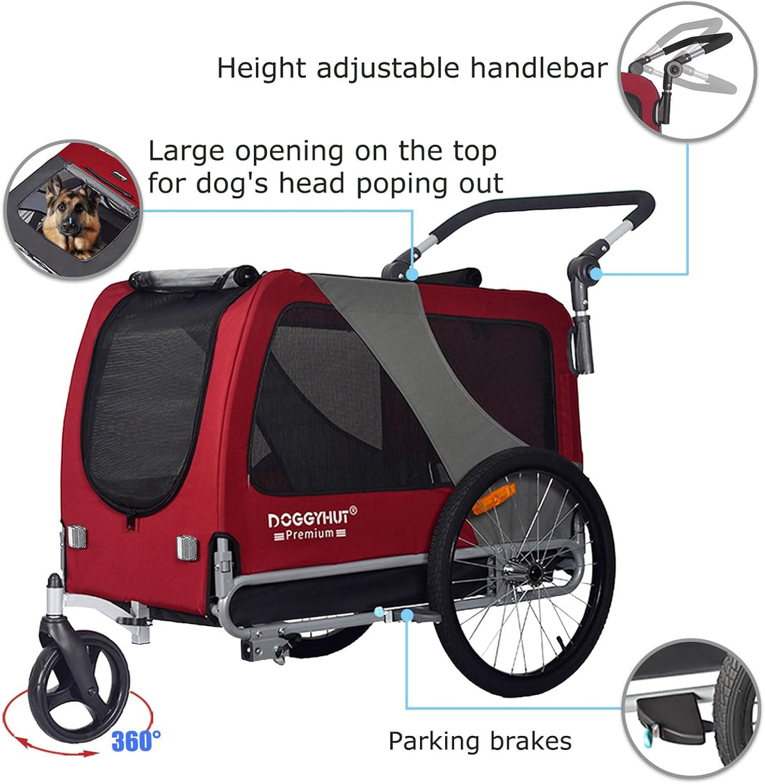 DOGGYHUT® Premium X Large Pet Bike