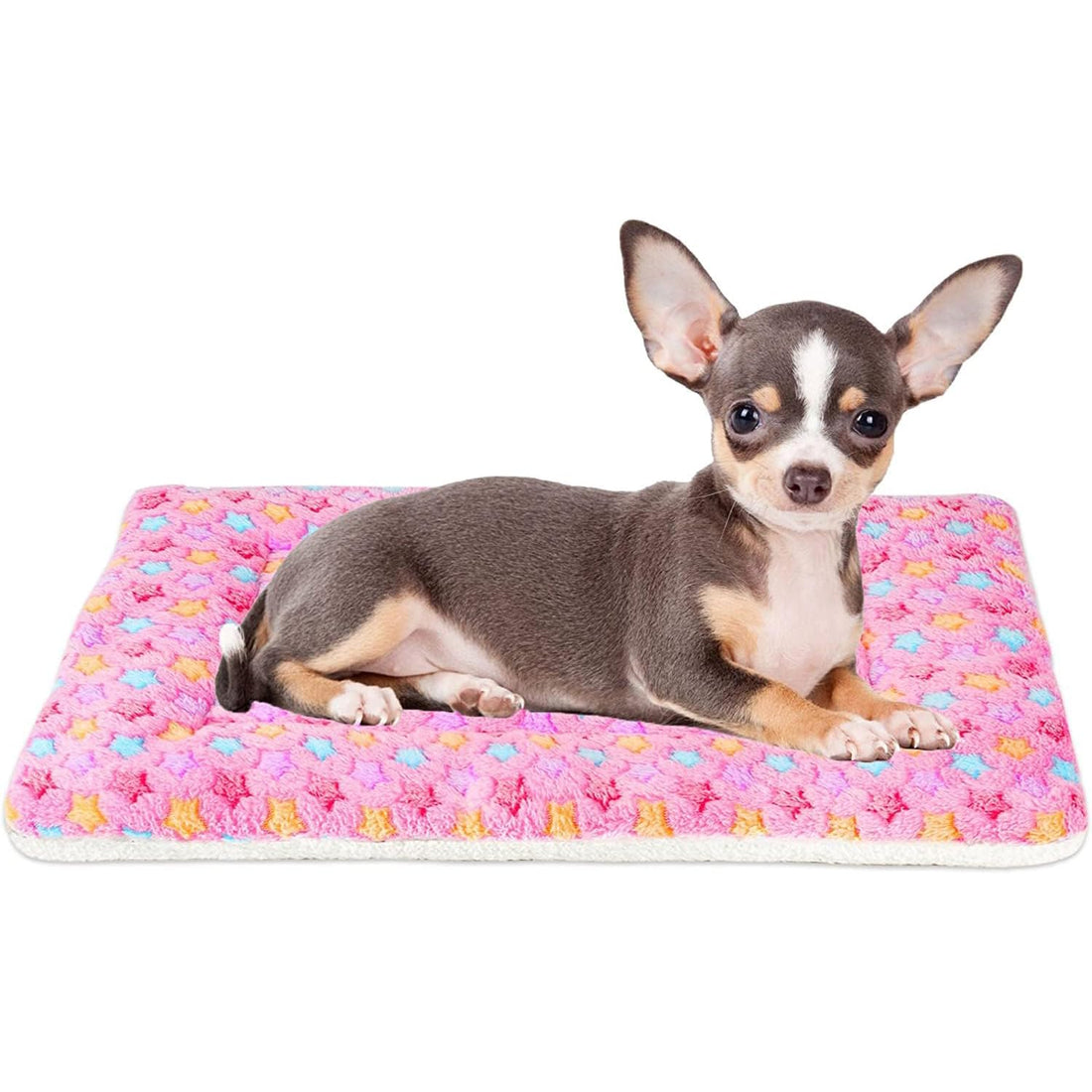 Mora Pets Dog Bed Crate Pad Ultra Soft Pet Bed with Cute Star Print