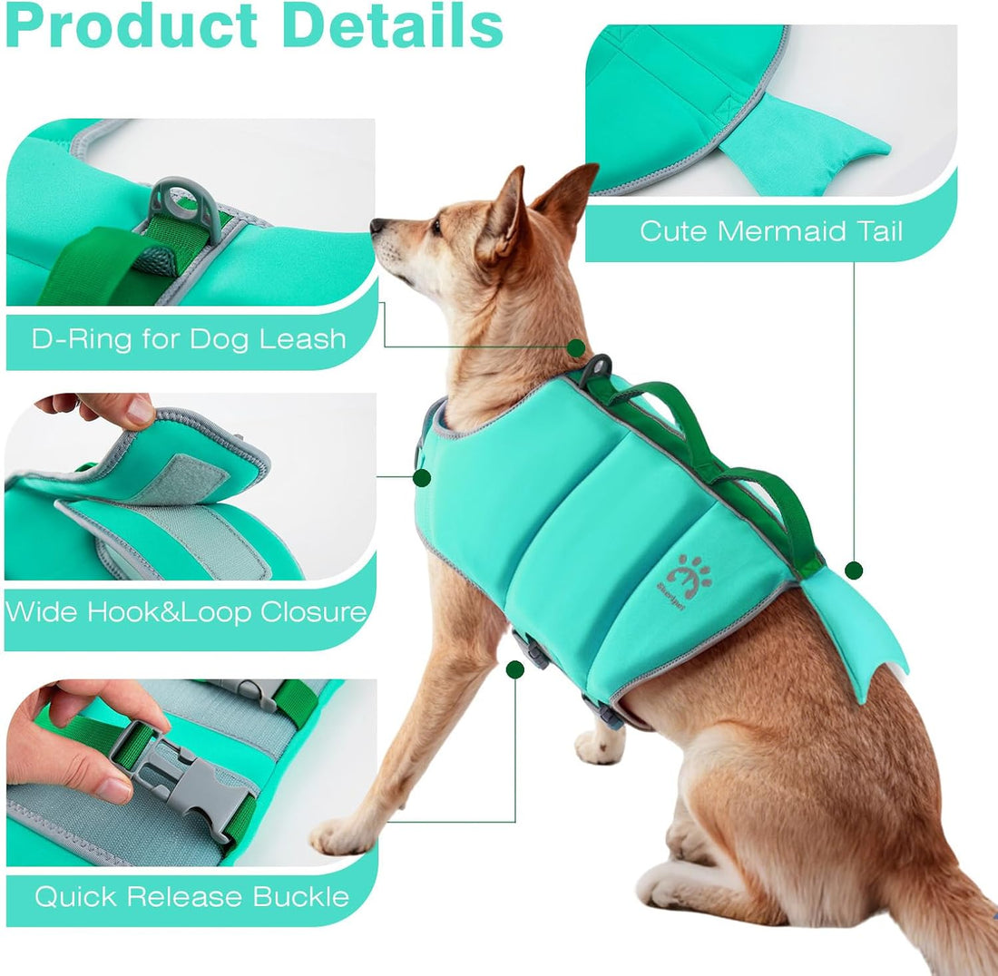 Dog Life Jacket, Dog Life Vests for Swimming Boating