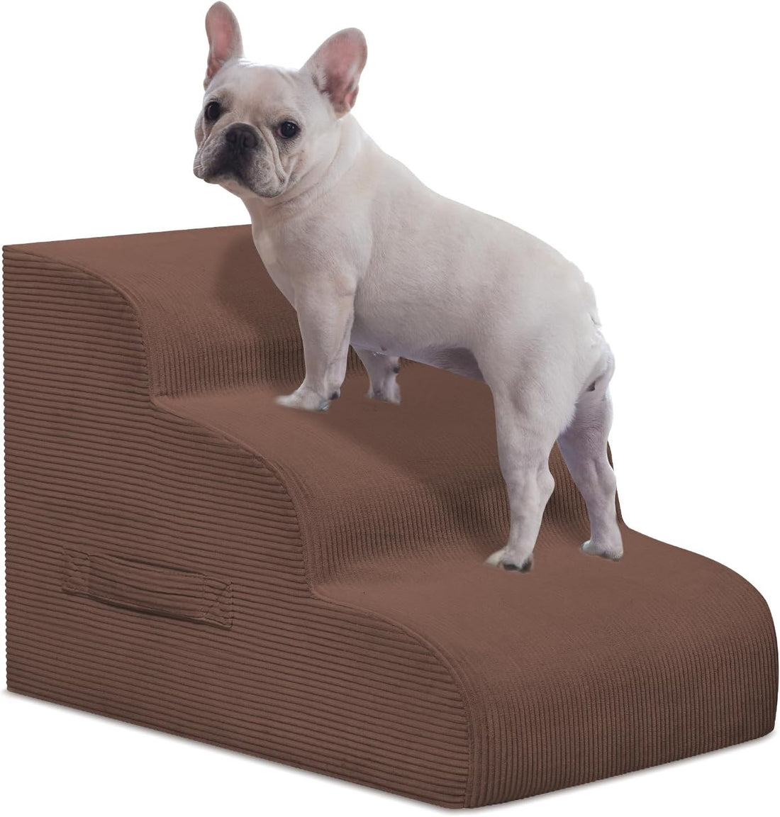 Mesa Lemon 3 Step Dog Stairs Pet Ramp for High Beds, Sofas and Cars