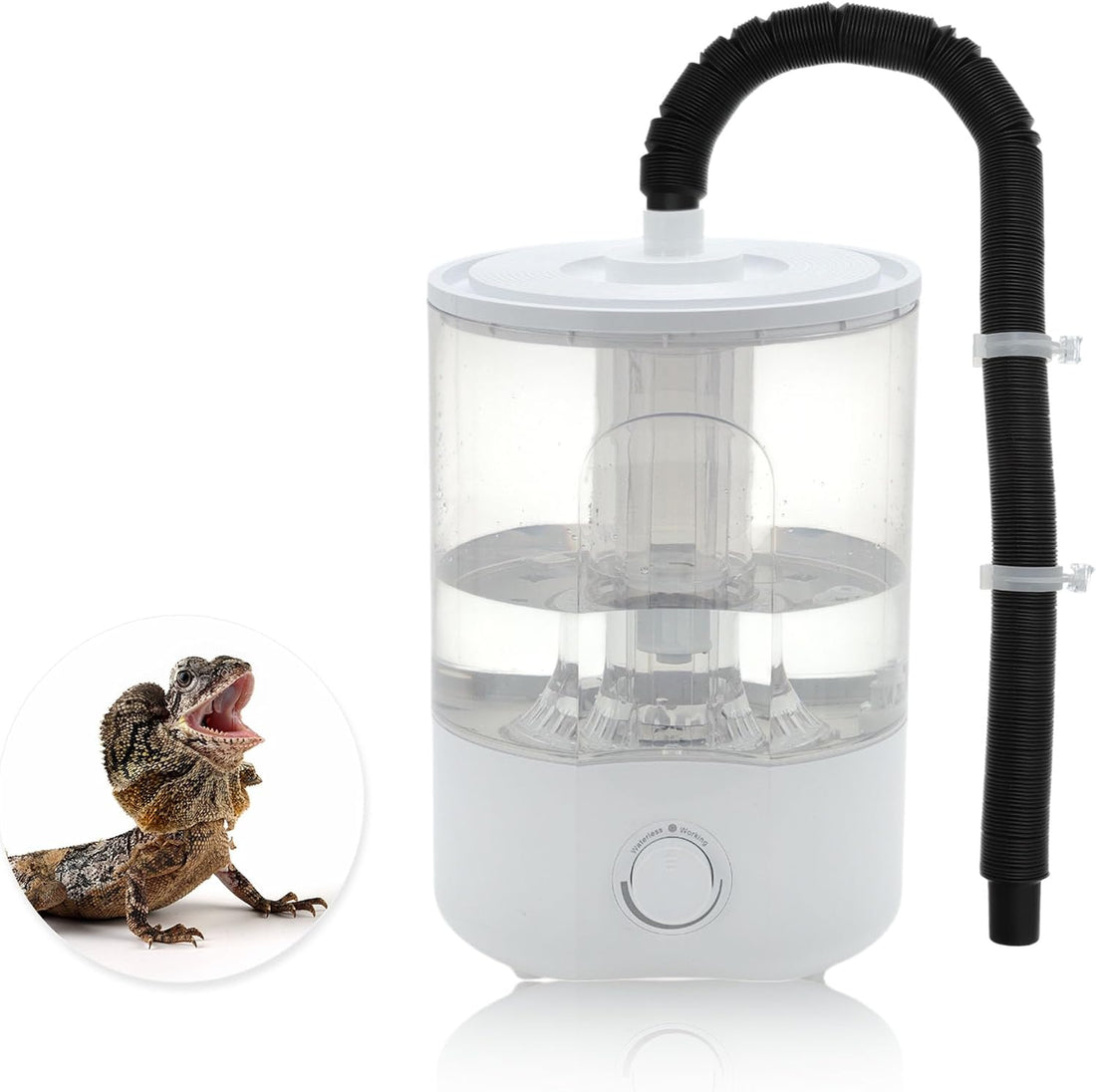 Reptile Fogger 4L Top Fill Mister, Adjustable Humidifier, White
