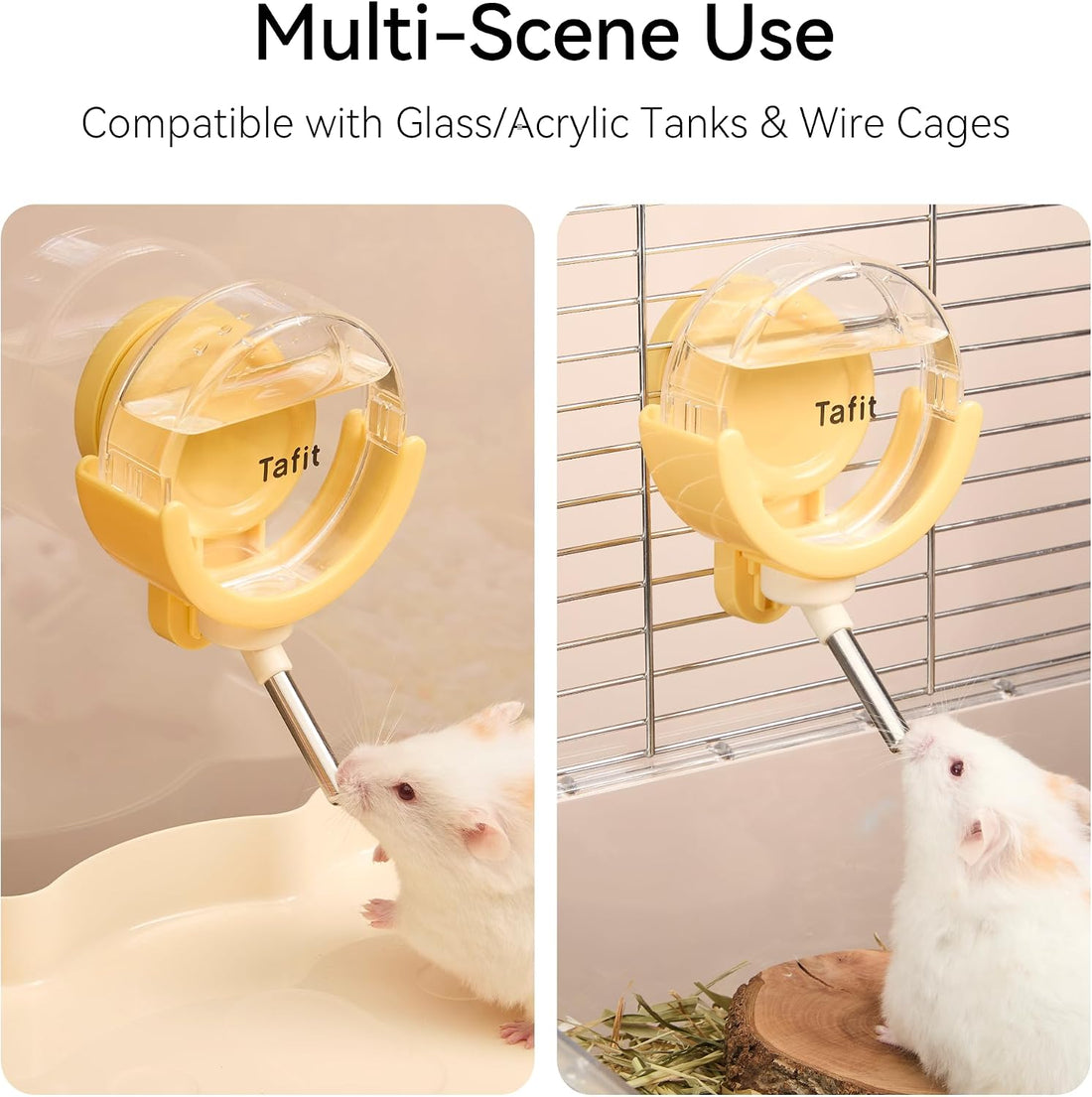 Hamster Water Bottle with Magnetic Holder