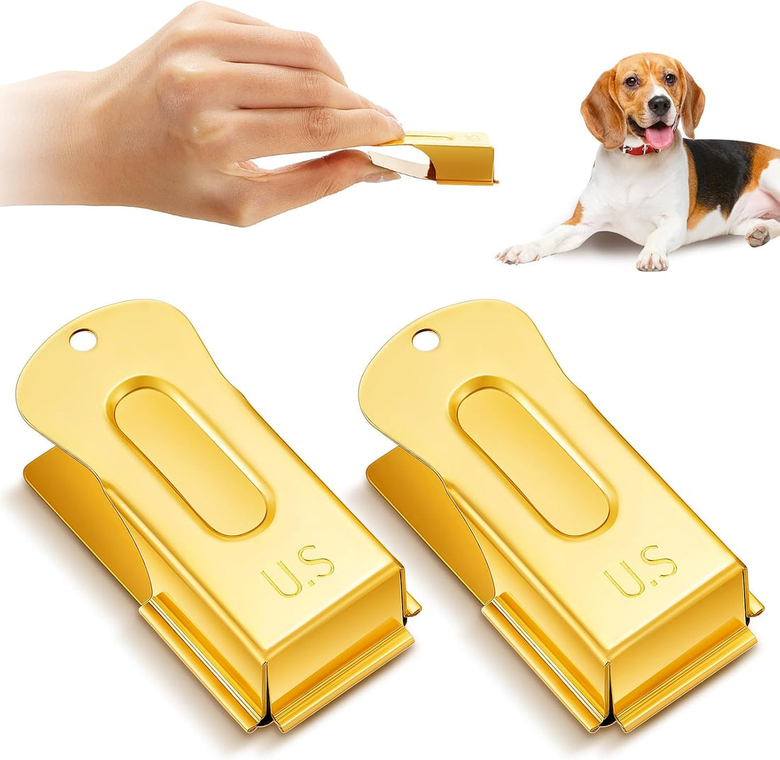 2 Pcs Dog Training Clicker Brass Cricket for Dogs Cats