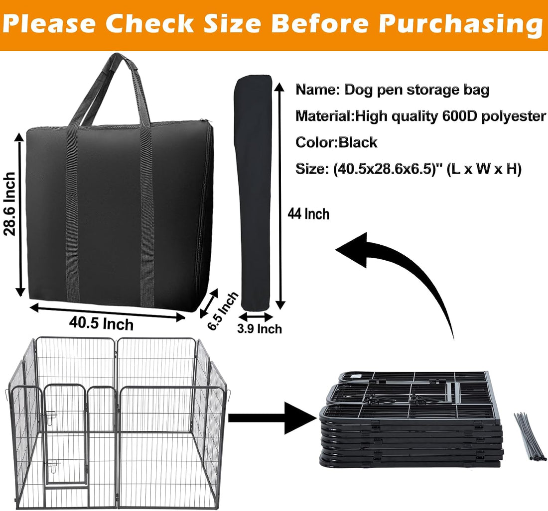 LWFCOEE Dog Playpen Storage Bag