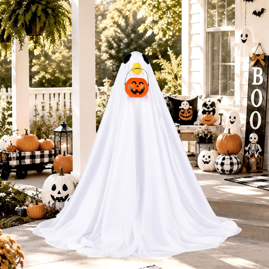 Halloween Ghost Goose Outfit Porch Goose Outfits Lawn Goose Clothes