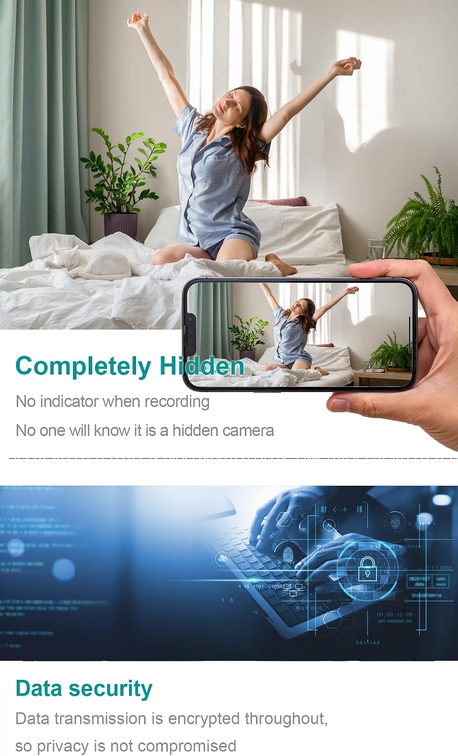 2026 Upgrated 4K Charger Camera,Indoor Security Camera
