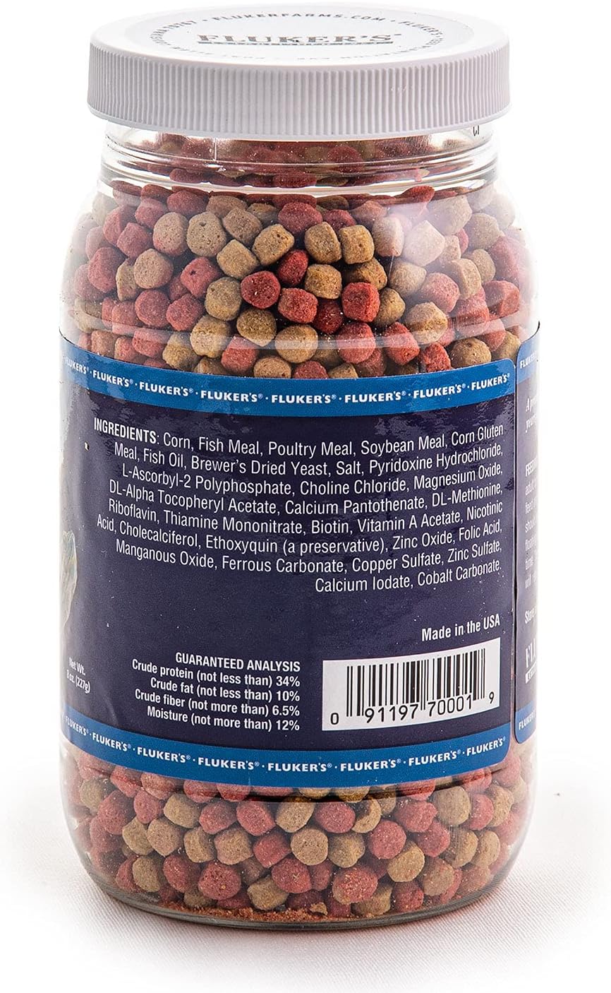 Fluker's Aquatic Turtle Diet, Food Pellets for Turtles, 8 oz