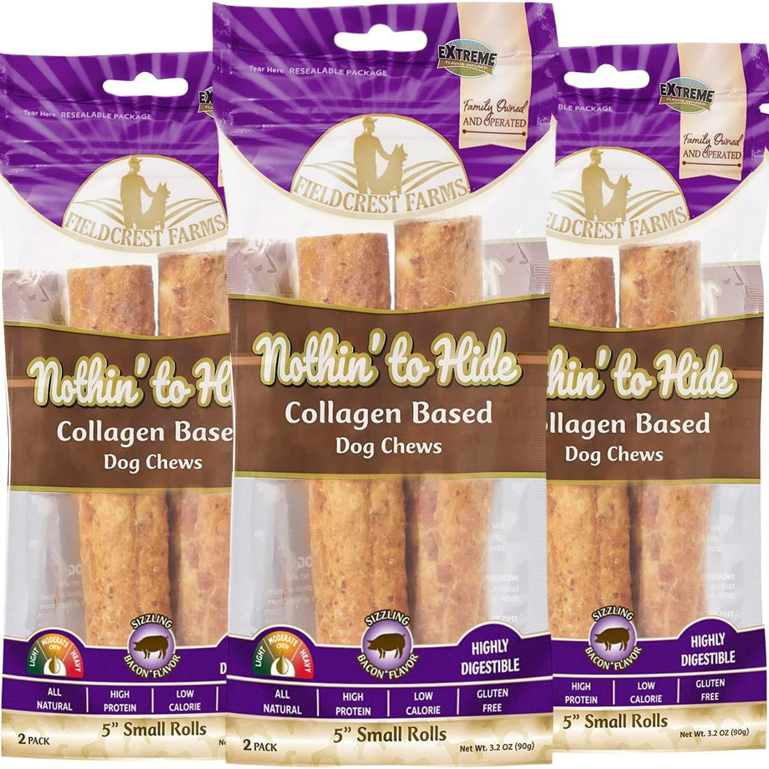 Fieldcrest Farms Nothing to Hide Natural Rawhide Alternative 5''