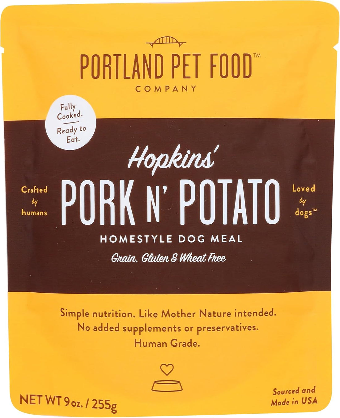 Portland Pet Food Company, Dog Meal Homestyle Hopkins Pork N Potato
