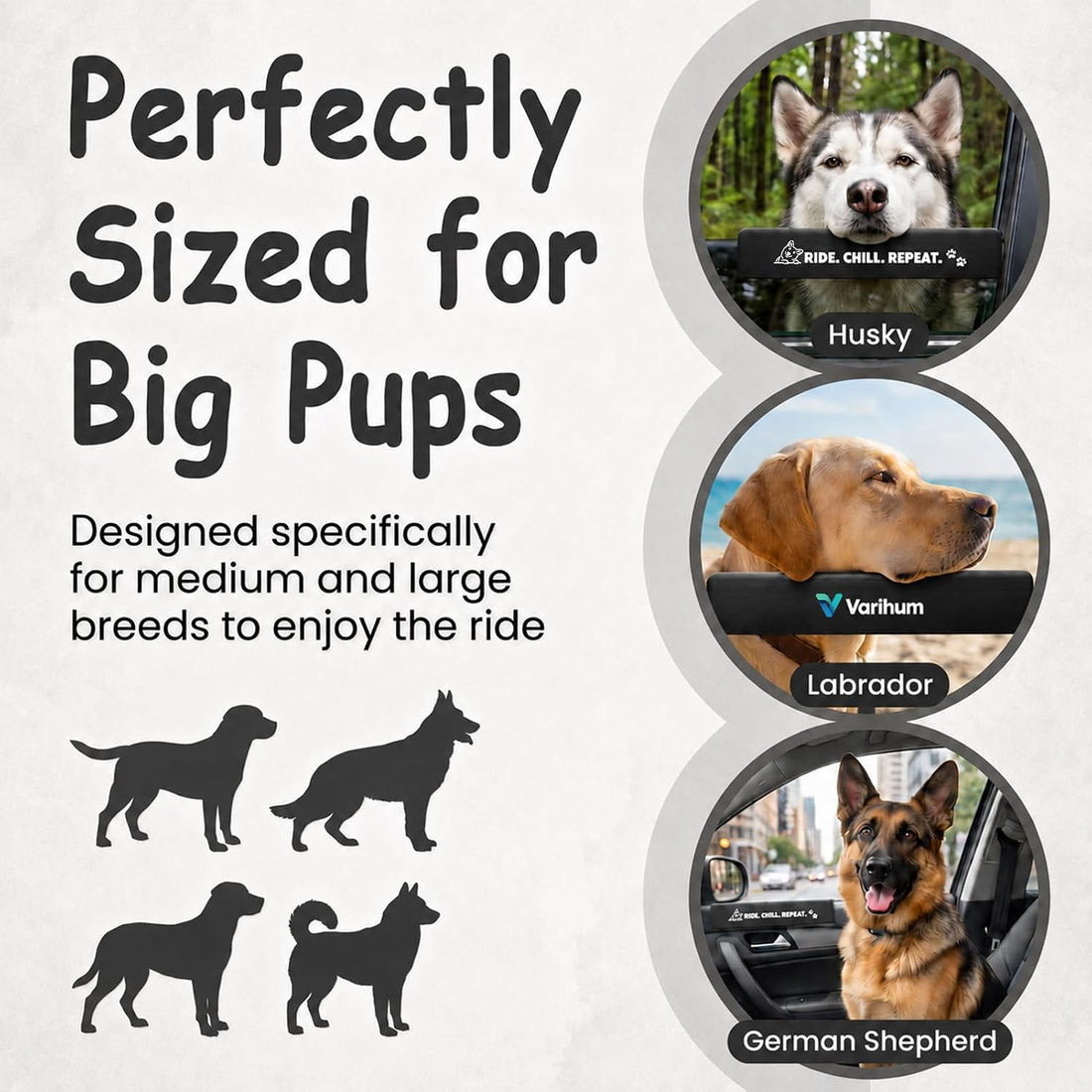 Dog Window Guards for Cars Pet Car Window Chin Rest for Comfortable