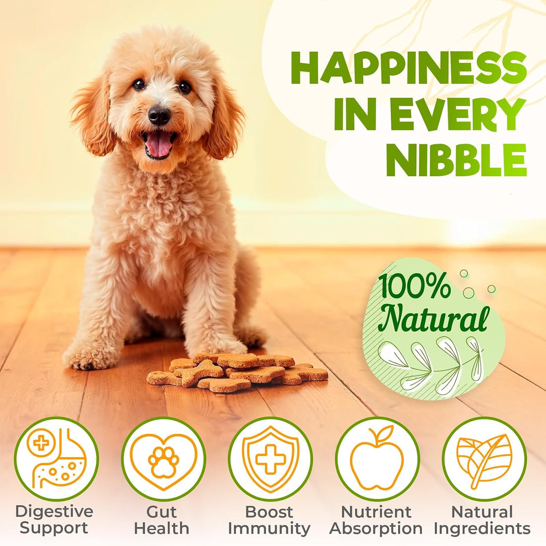 Probiotic Chews for Dogs, Gut Health Support, Digestive, 150 Count