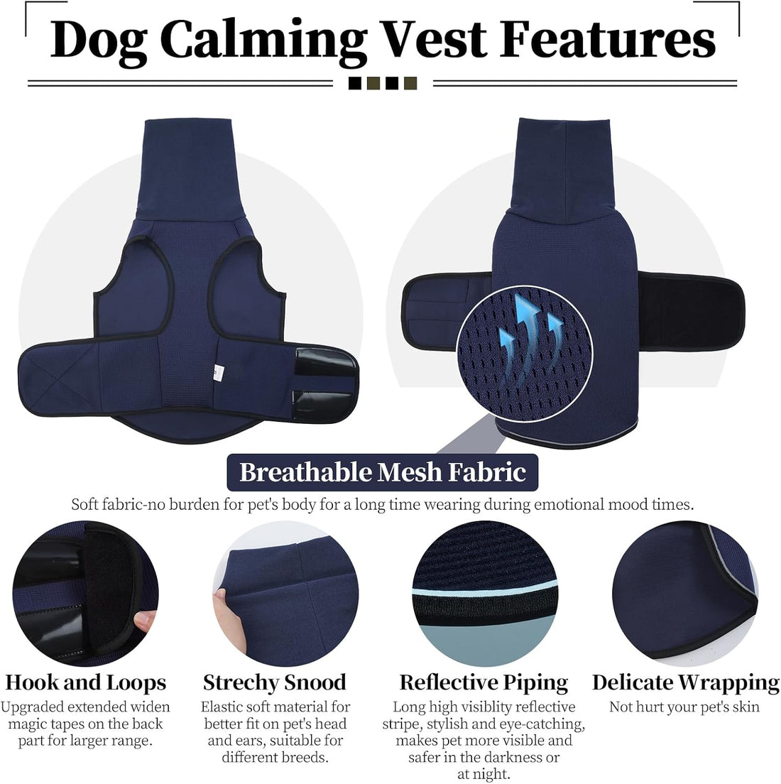 ROZKITCH Breathable Dog Anxiety Jacket