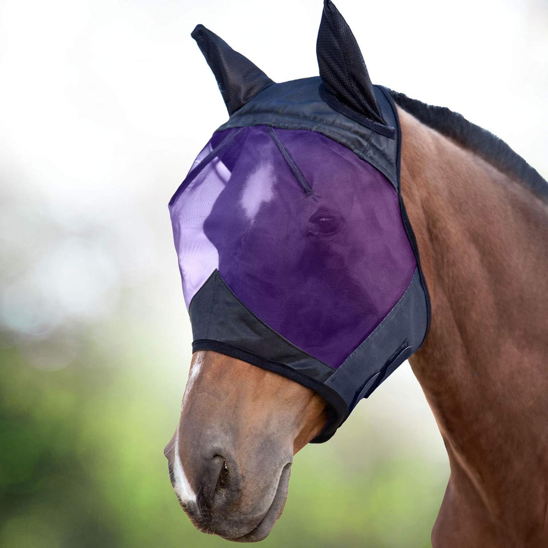 Harrison Howard CareMaster Horse Fly Mask Large Eye Space Half Face