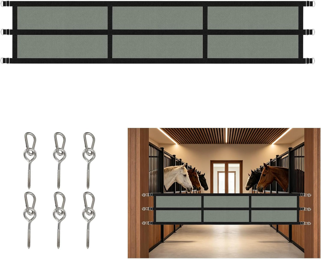 Horse Stall Guard, Adjustable Heavy Duty Soft Gate
