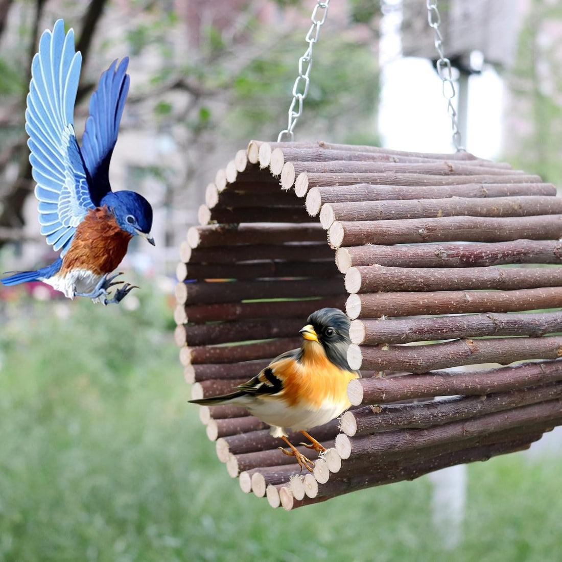 Bird Parrot Swing Toys, Hanging Bird Tree Caves
