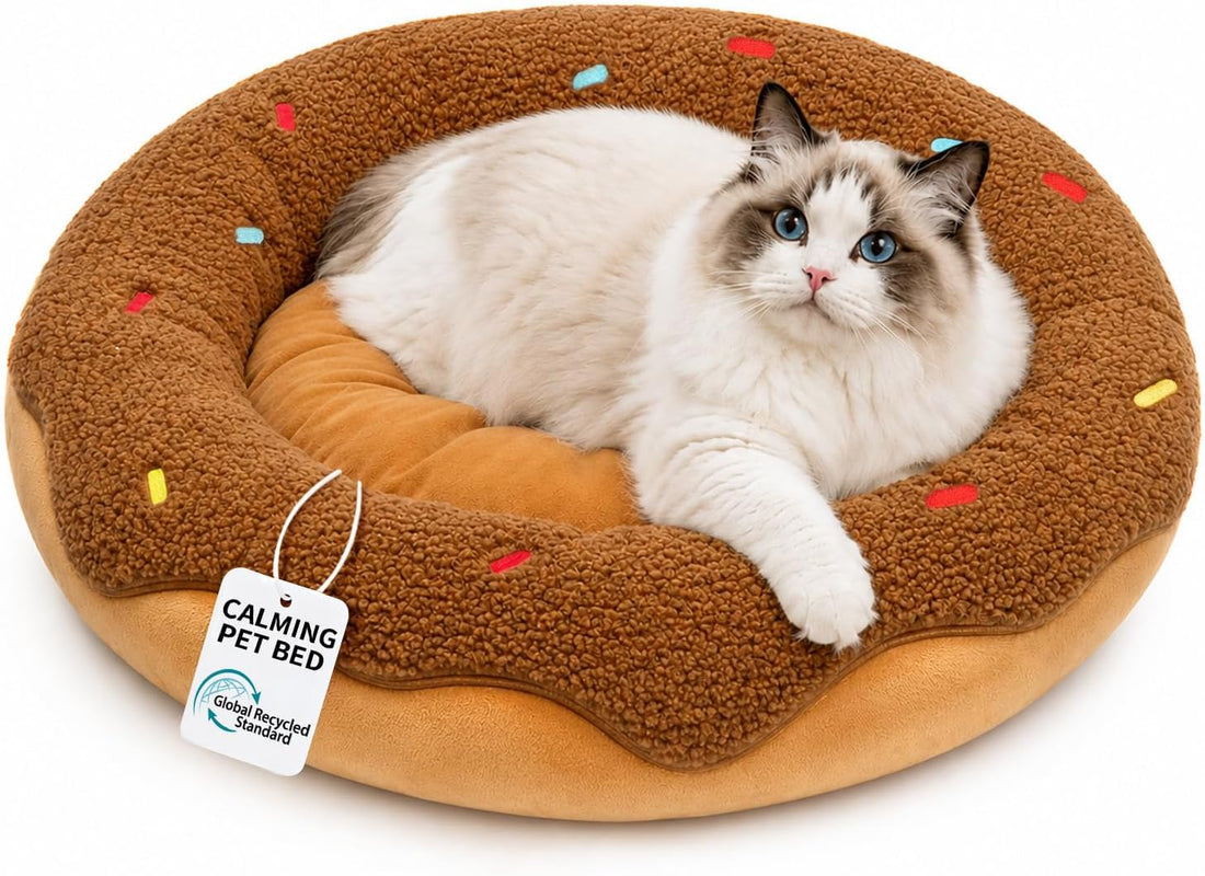 Bathtub Cat Bed, Calming Small Dog Bed 22in