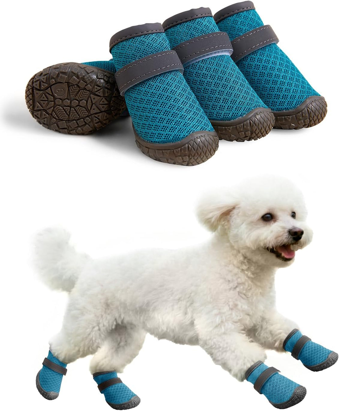 Dog Shoes Breathable Non-Slip Outdoor Booties for Small Medium Dogs