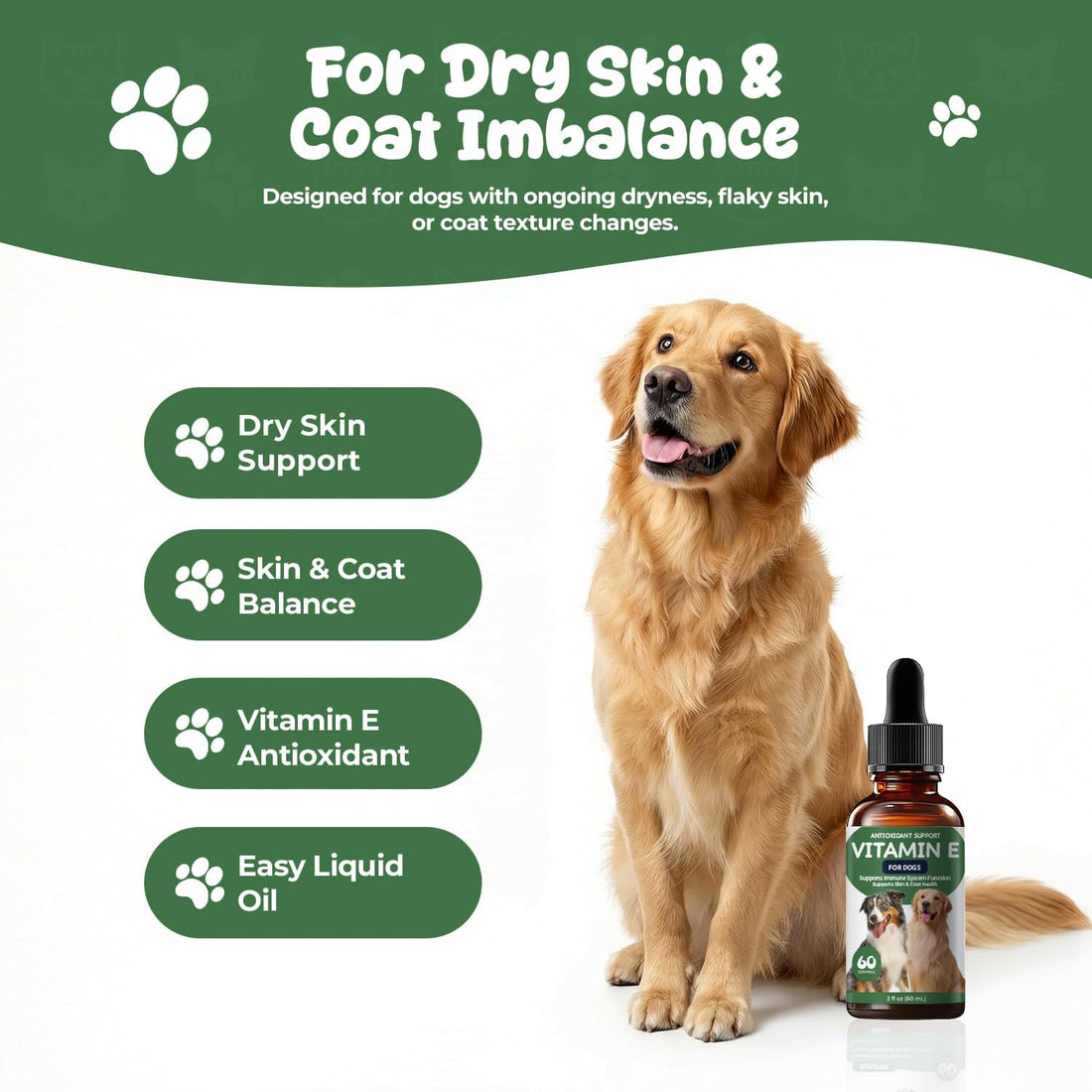 Homibabis Vitamin E Supplement for Dogs Liquid