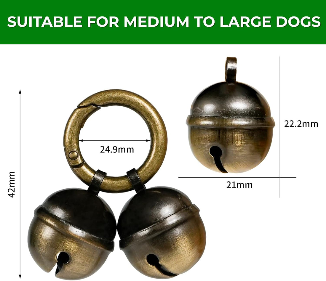 Whimsii Bells for Dog Collars with Easy Clip Clasps
