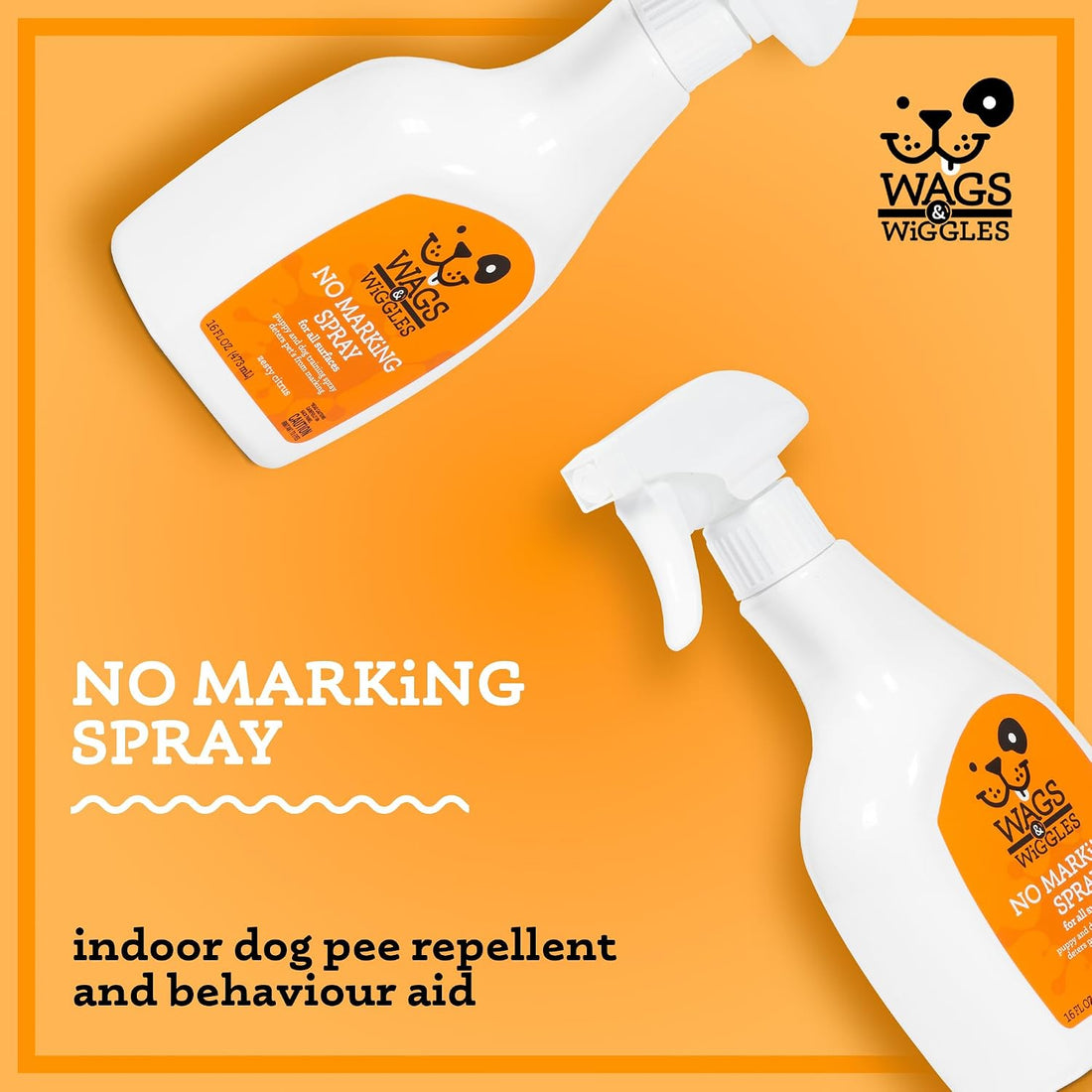 Wags & Wiggles No-Marking Deterrent Training Spray, 16 Fl Oz