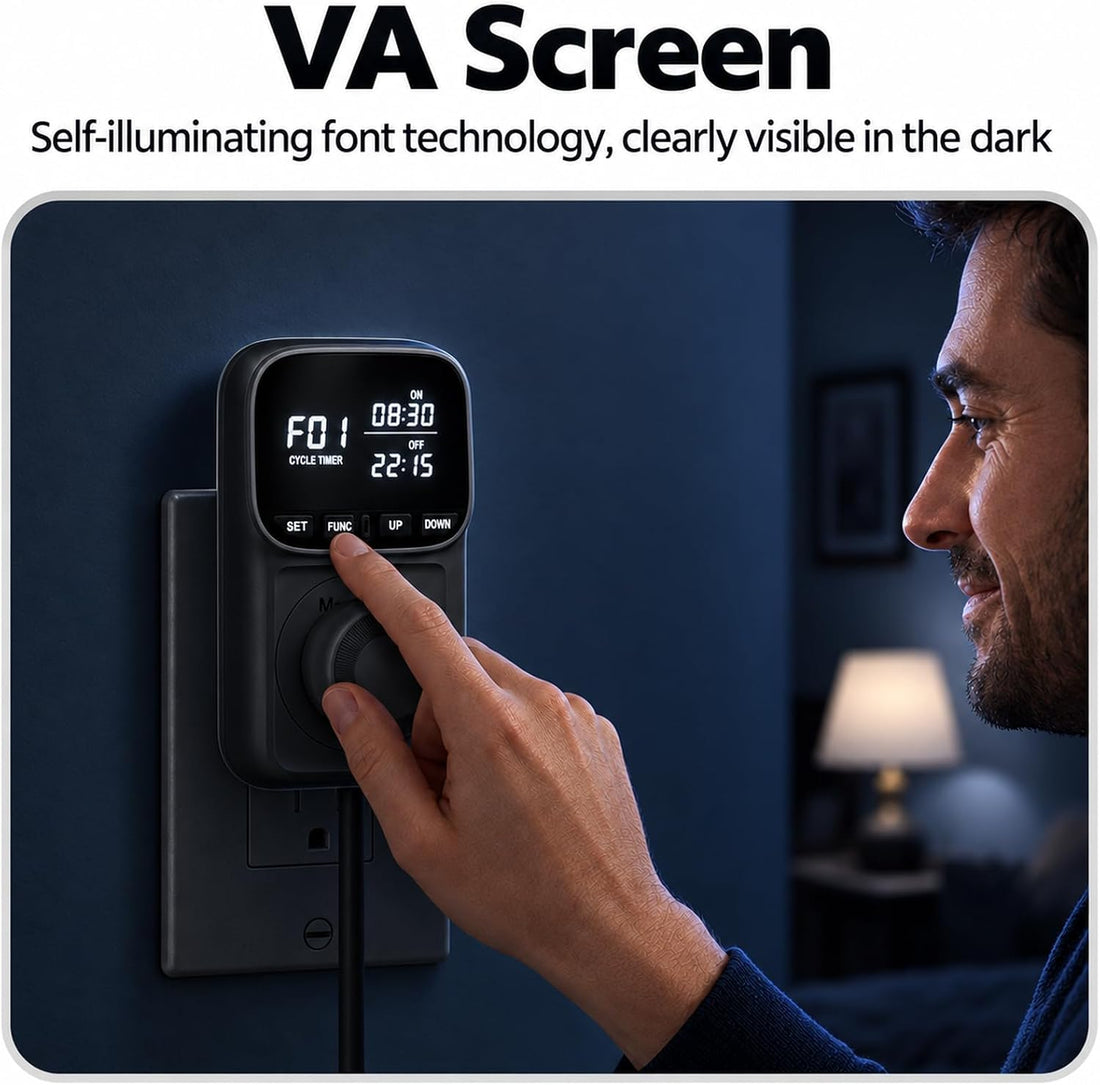 Digital Temperature Controller Outlet 15A/1800W Thermostat