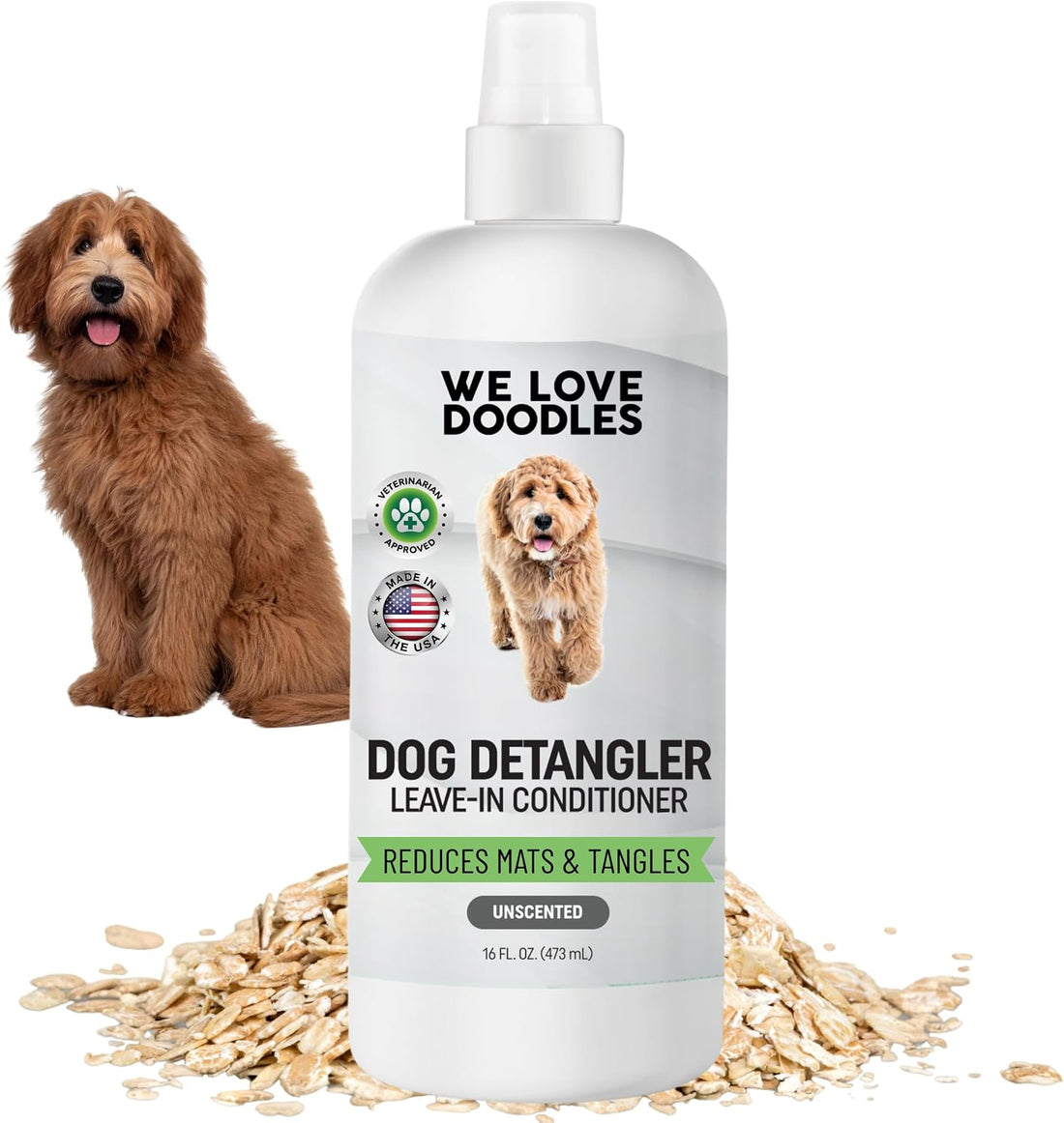 Dog Detangler Spray, Leave-in Conditioner Spray for Dogs, Unscented