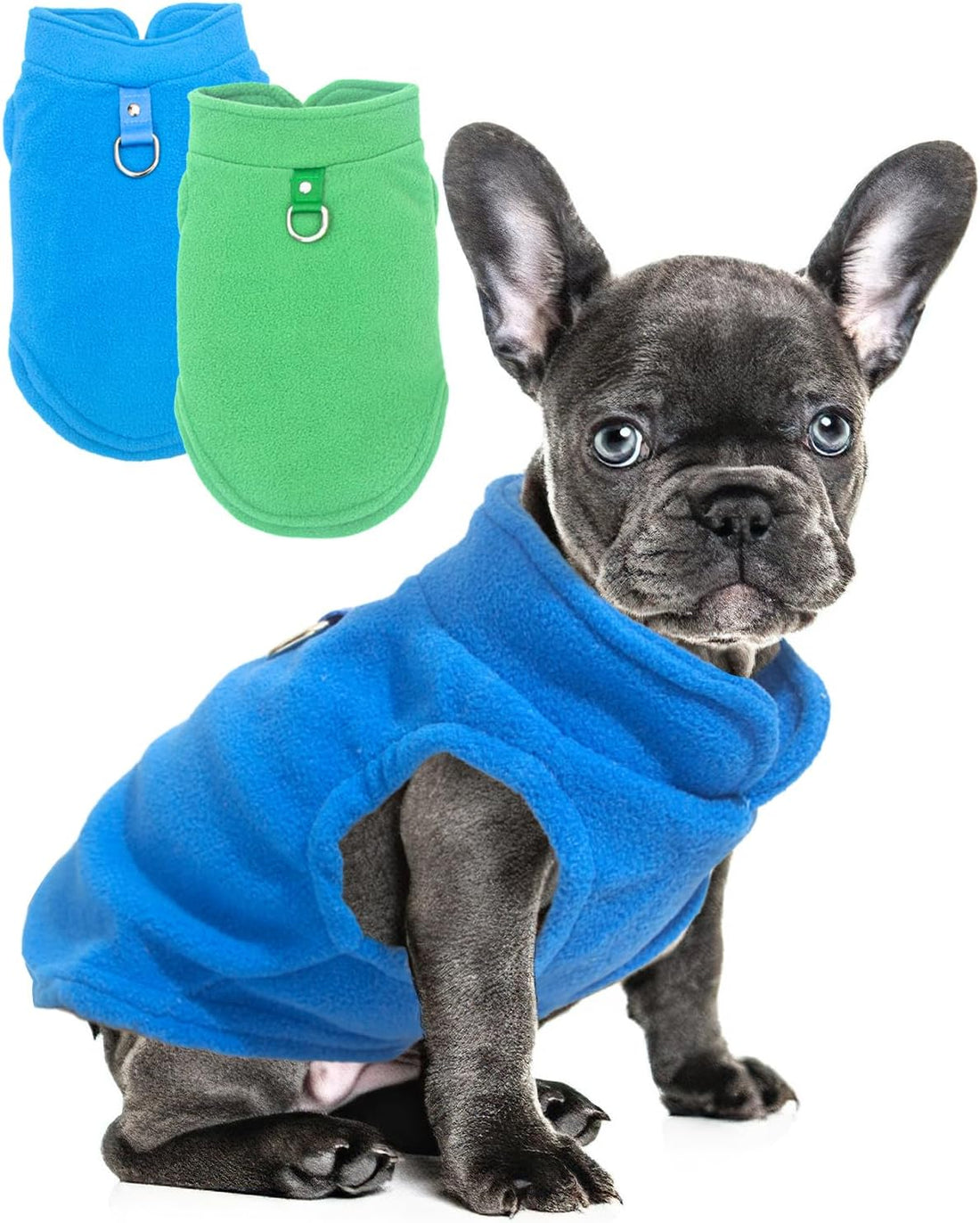 2 Pieces Fleece Dog Sweater Vest Winter Warm Dog Clothes for Small